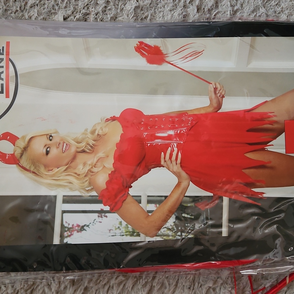 New Lover's Lane NWT Sexy Red Devil Costume with Pitchfork - Picture 3 of 4